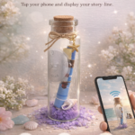 Cute NFC Message Bottle – Tap to View Your Personal Story | Smart Gift