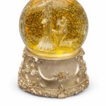 Golden Proposal Snow Globe – Romantic Couple Showpiece