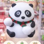 Cute Panda LED Night Light – USB Rechargeable Soft Glow Lamp