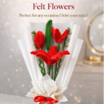 Handmade Felt Flower Bouquet – Premium Gift Decor