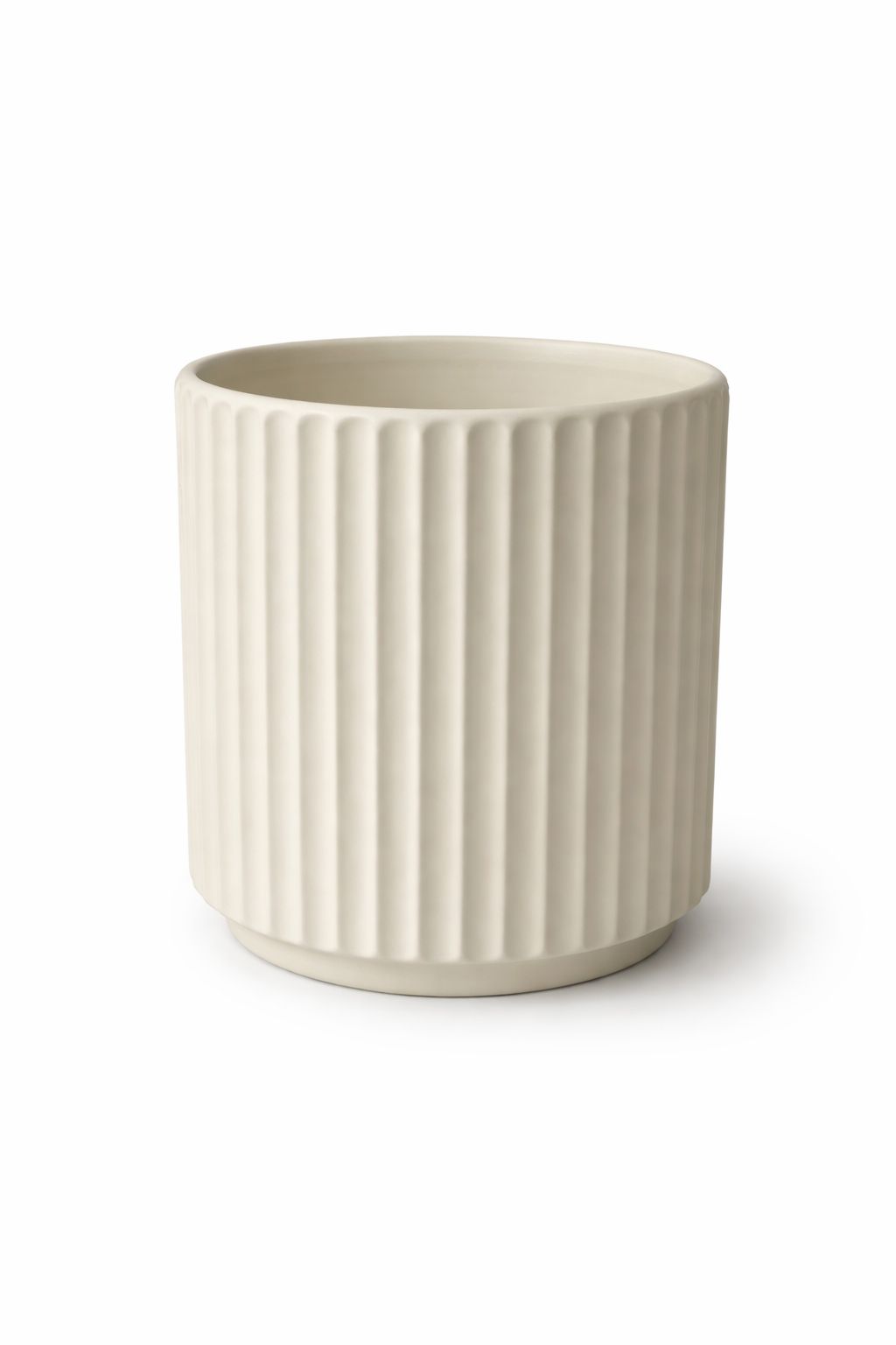 Blush Ribbed Ceramic Planter