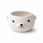 Cute Bear Face Ceramic Planter