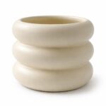 Minimal Ribbed Ceramic Planter