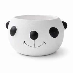 Panda Face Ceramic Planter