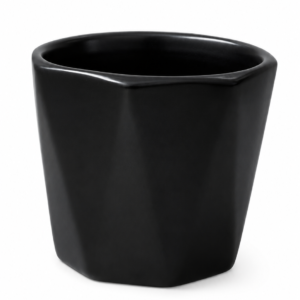 Black Ceramic Plant Pot for Indoor Plants | Modern Decorative Planter
