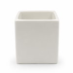 Premium White Ceramic Planter Pot | Modern Square Flower Pot