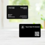 Premium NFC Digital Business Card | Custom Smart Visiting Card | Tap to Share Contact | QR Code Business Card | Reusable